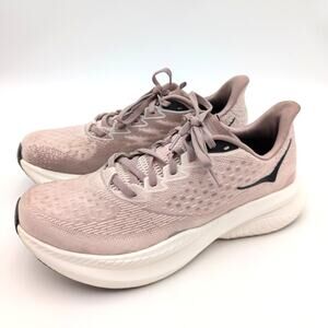 Hoka One Mach 6 Women's Athletic Sneaker Shoes Pink/White Size US10B EU42 2/3